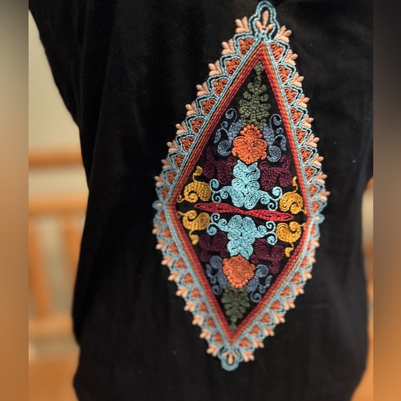 Idyllwind by Miranda Lambert Embroidered Boho Tank Top | Size S - Picture 7 of 8